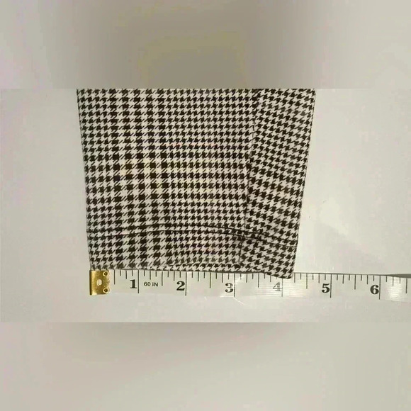 Jules & Leopold Stretch Plaid Pants/Leggings, Size Medium, Brown/Tan/Cream - Picture 7 of 11